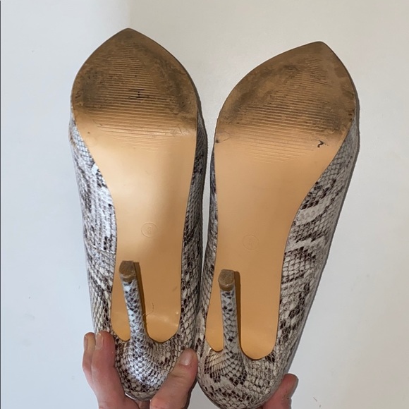 Liliana sky high platform peep toe heels sz 8 - Picture 7 of 7